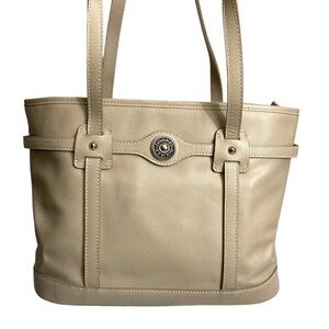 Dooney and Bourke creamy taupe tote bag